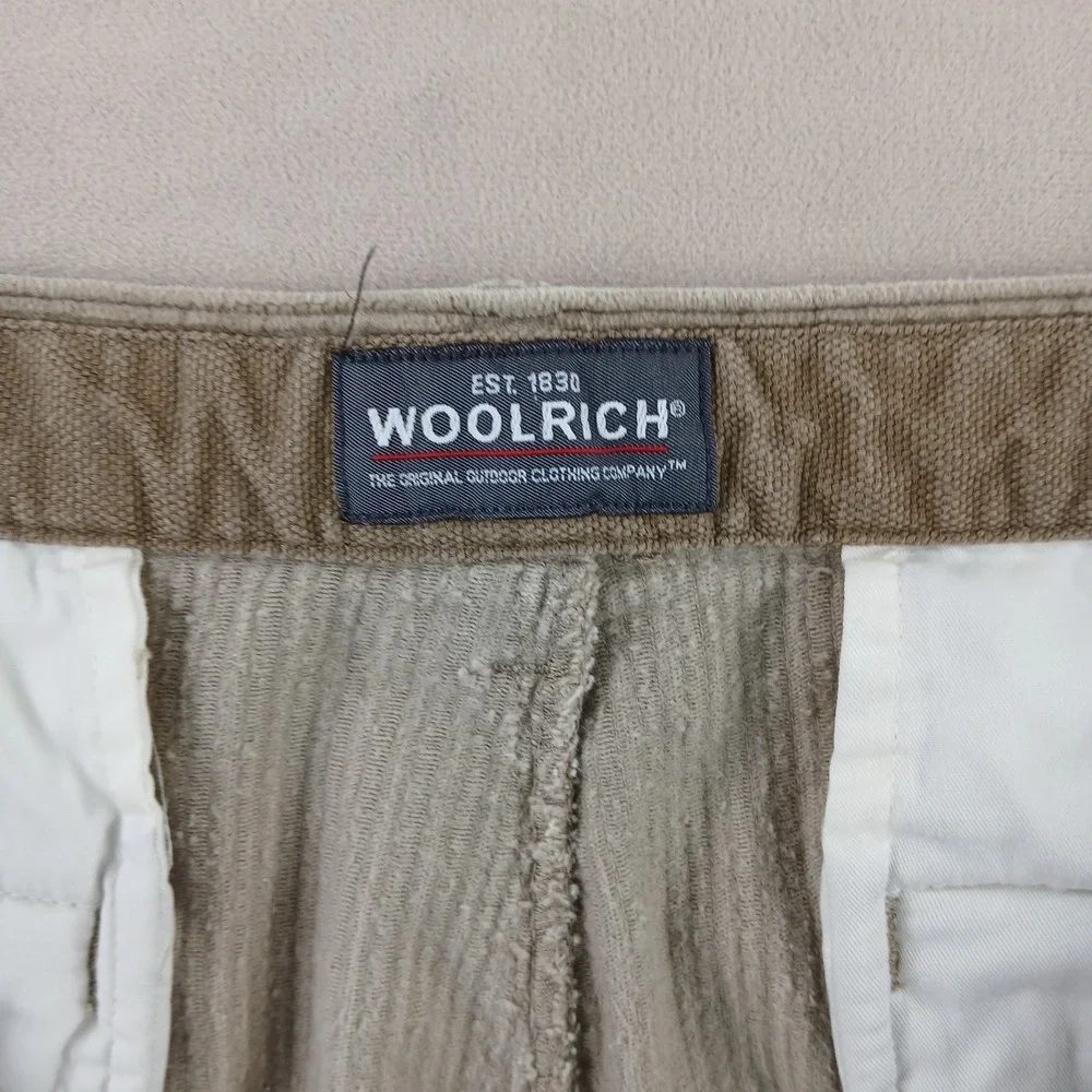 Woolrich‎ 36x32 **Actual 35x30 Mens Pants Thick Corduroy Pleated Has Defects